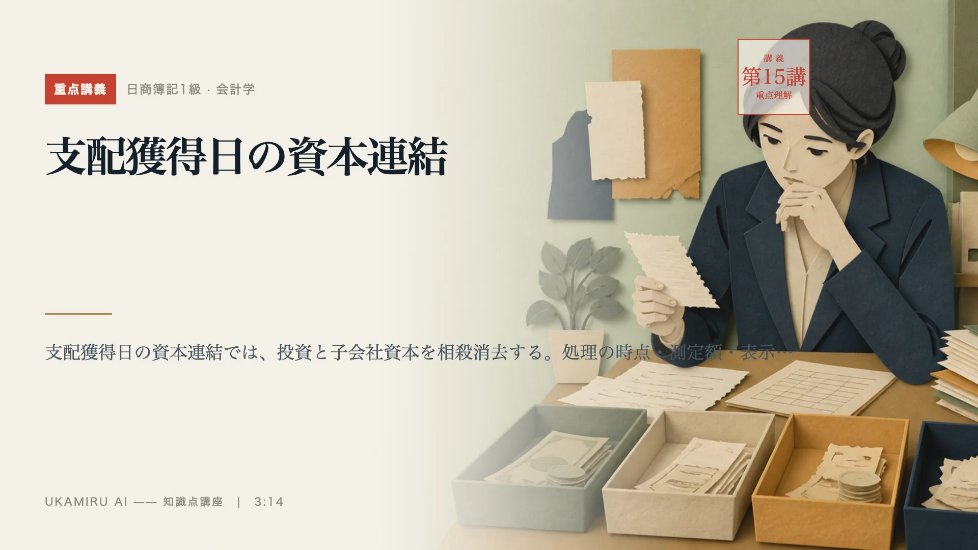 第15講「支配獲得日の資本連結」の表紙