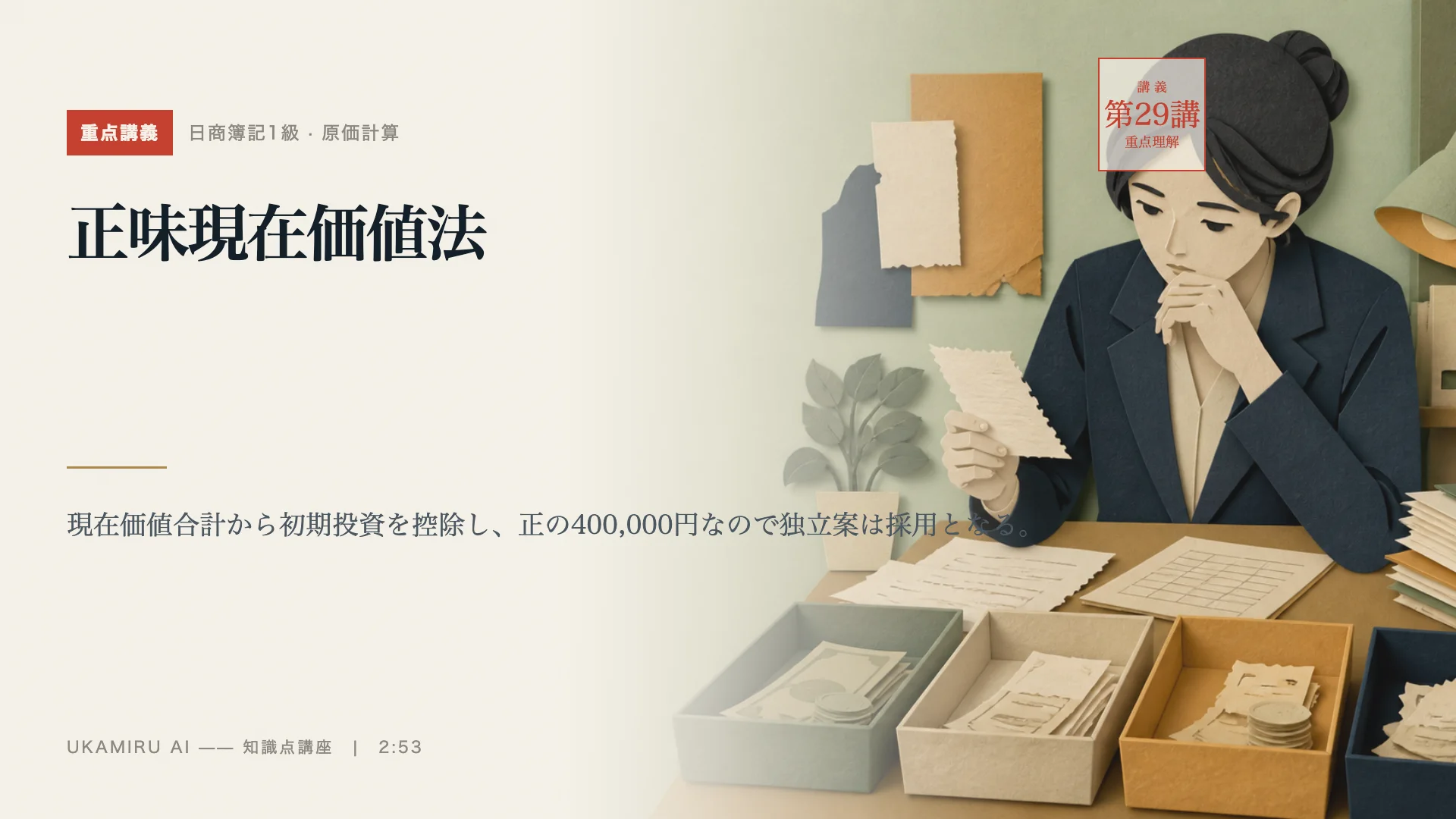 第29講「正味現在価値法」の表紙
