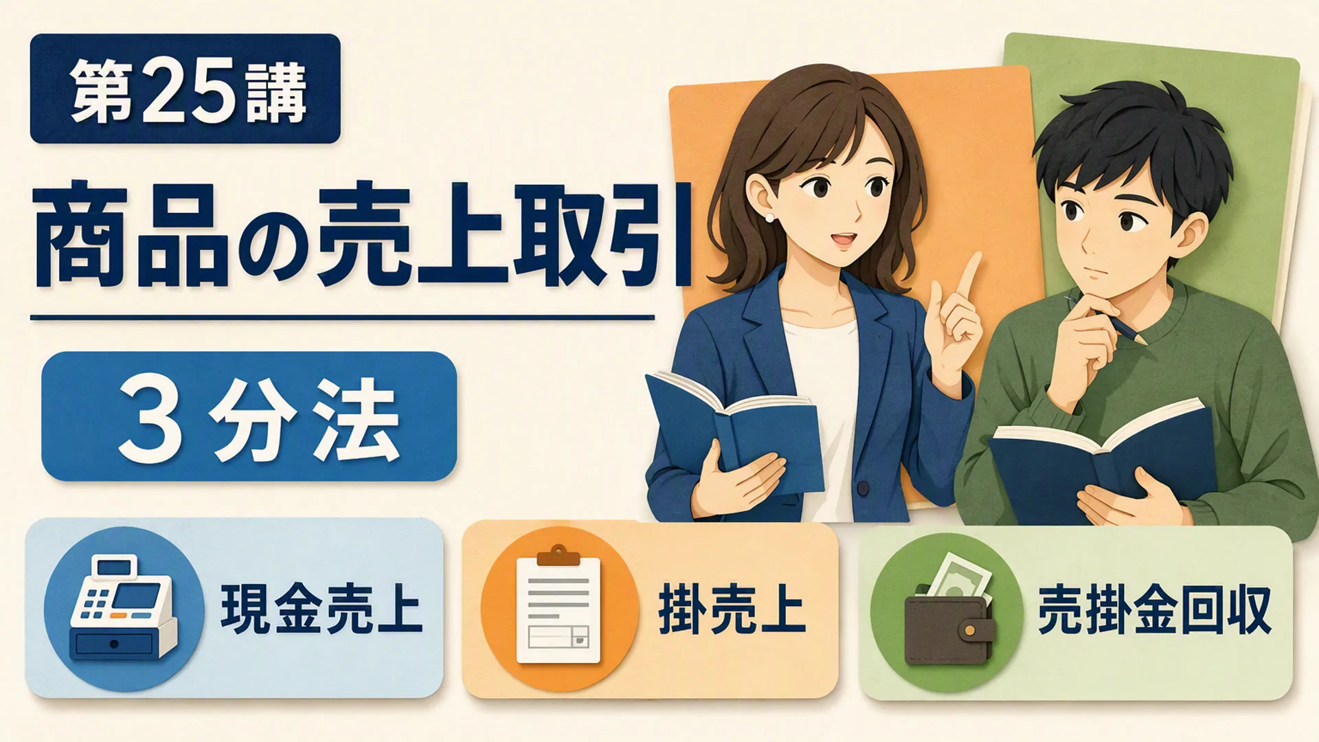 講義「商品の売上取引」の表紙