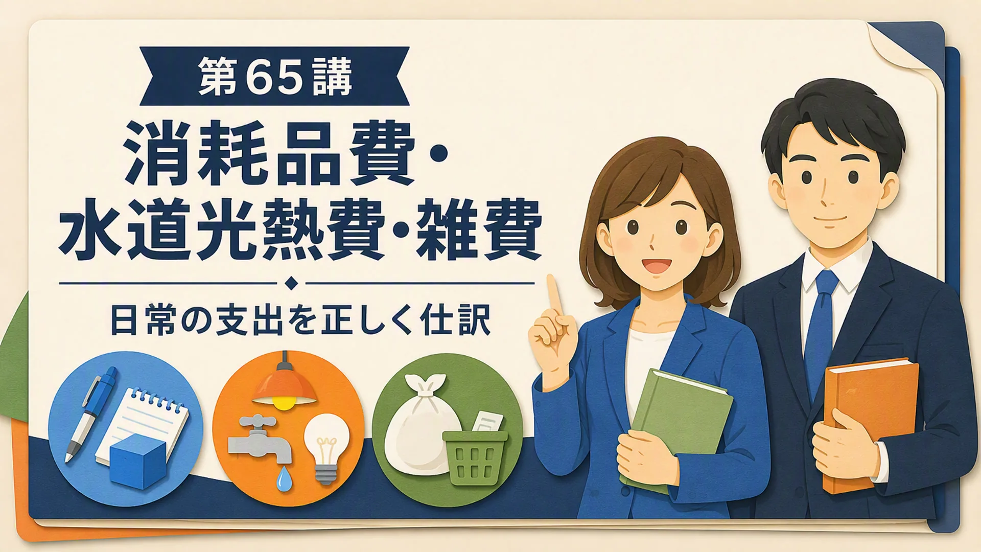 講義「消耗品費・水道光熱費・雑費」の表紙