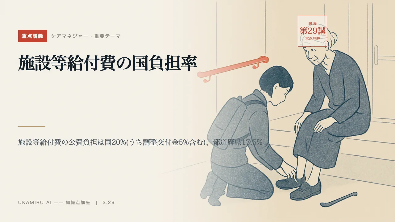 第29講「施設等給付費の国負担率」の表紙