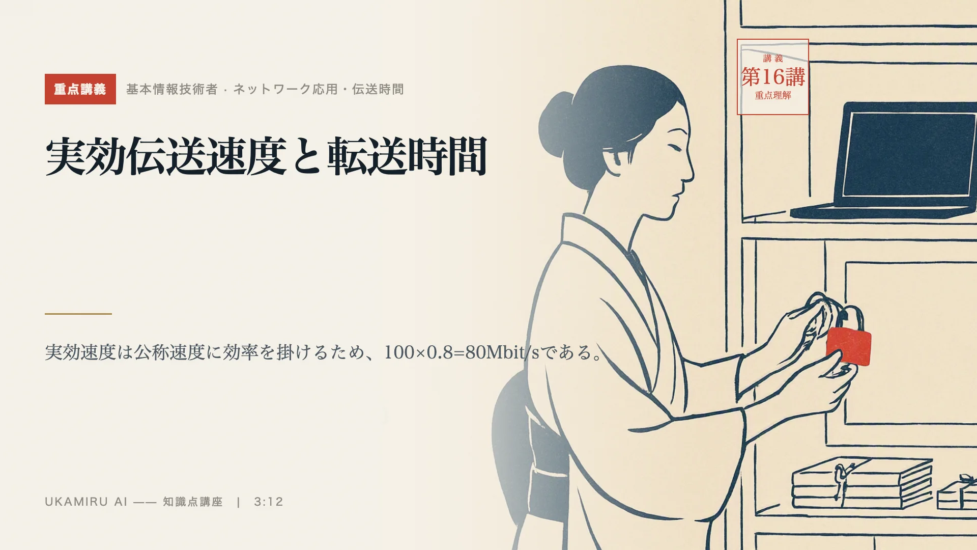 第16講「実効伝送速度と転送時間」の表紙