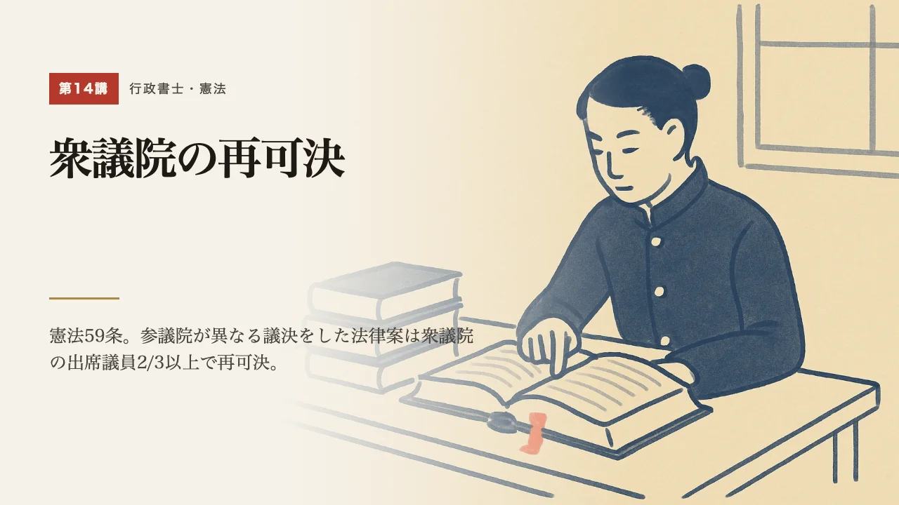 講義「衆議院の再可決」の表紙