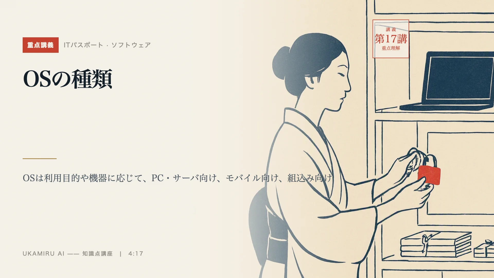 第17講「OSの種類」の表紙