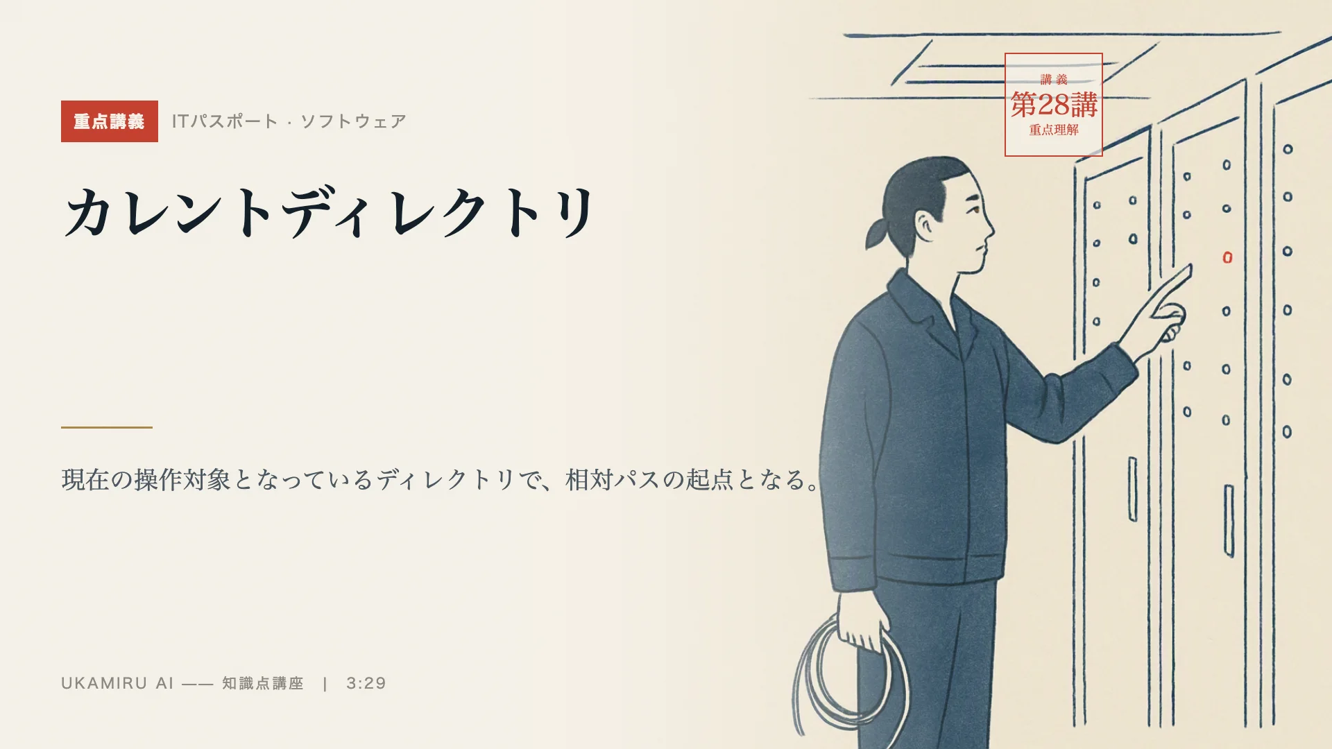 第28講「カレントディレクトリ」の表紙