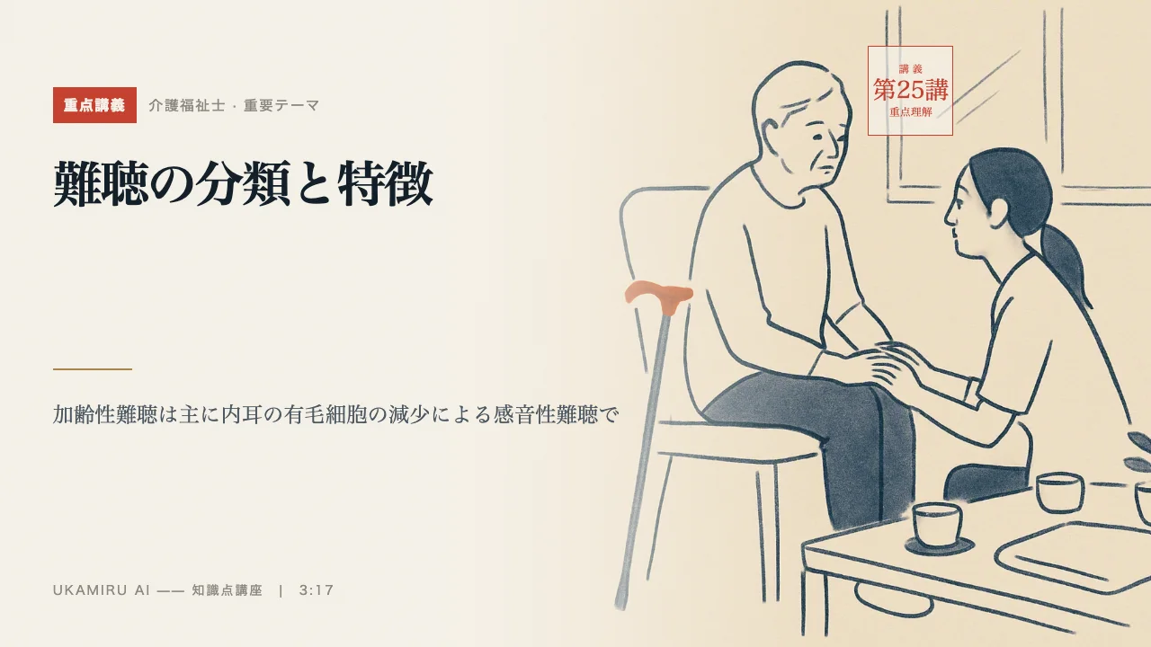 第25講「難聴の分類と特徴」の表紙