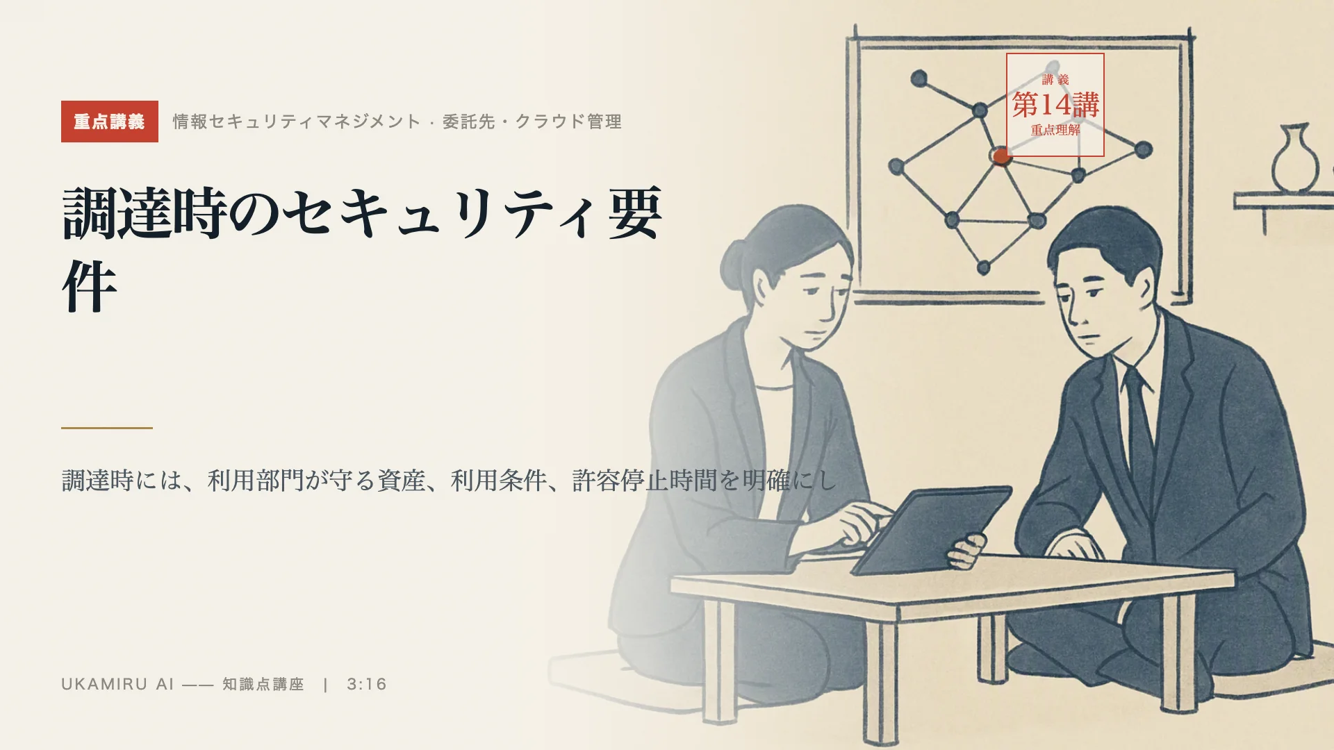 第14講「調達時のセキュリティ要件」の表紙